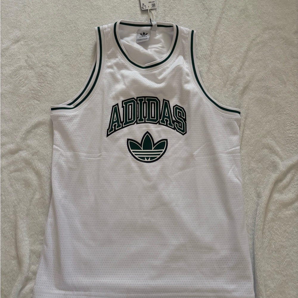 Youth adidas trefoil logo basketball jersey size large